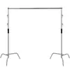 Soporte de Fondo para Fotografía de Acero Inoxidable de 3.3m Soporte para Tela de Fondo de Foto Soporte de Estudio Retrato Profesional Soporte de Extensión de Pierna Mágica