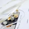 Hebilla de camisa Doble León hebilla cosida a mano metal abrigo de lana abrigo traje ropa formal botón botón accesorios de aleación de zinc