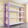 Estantes gruesos de acero para uso doméstico, estanterías de almacenamiento de gran capacidad multicapa montadas en la pared para supermercados, estaciones y cuartos de almacenamiento de almacenes