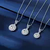 Collar de Moissanita Lágrimas de Sirena Estilo Único Moderno Cadena para Clavícula de Plata de Ley S925 Colgante de Gota de Agua Al por Mayor
