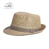 Sombrero de Paja Transpirable de Verano para Hombre, Sombrero de Sol de Playa para Mujer, Sombrero Jazz Retro Británico con Malla