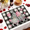 Amazon Transfronterizo Manteles del Día de San Valentín Manteles de Gnomo Flor de Amor del Día de la Madre Decoración de Mesa de Comedor Sala de Estar