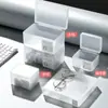 Caixa de Armazenamento Fosca Estilo Japonês, Caixa Organizadora de Cartas, Caixa Pequena de Armazenamento para Gaveta, Cesta Transparente de Armazenamento para Cosméticos, Caixa Plástica