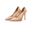Zapatos de tacón alto para mujer de talla grande con tacones finos y punta fina, zapatos elegantes de charol poco profundos para el otoño de 2026 para ir al trabajo profesional, talla 40