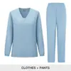 Ropa de Trabajo para Hombre y Mujer de Manga Larga para Comercio Exterior Transfronterizo, Ropa para Lavar a Mano, Ropa de Confinamiento para Doctores y Enfermeras, Ropa de Trabajo para Consultorios Dentales y Salones de Belleza