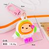 Llavero de Muñeca de Dibujos Animados 3D Pegamento Suave Lindo Nuevo Huevo Llavero Colgante Fiesta Vacaciones Joyería para Equipaje