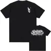 Camiseta com Estampa de Logo Branco é uma Tendência Popular, Camiseta de Banda de Rock, Streetwear Unissex Hip-Hop, Algodão