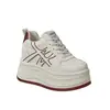 Zapatillas blancas de moda para mujer, nueva colección otoño/invierno 2026, zapatos con plataforma de 8 cm que aumentan la altura, ligeros y casuales