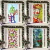 Cubierta de Puerta Decoración de Dibujos Animados del Grinch Cubierta de Puerta Navideña Monstruo Verde Grinch Tela Colgante Tapiz Fondo de Cubierta de Puerta
