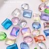 K9 Gaopin Huazi Broca para Unhas de Corte Explosiva Afiada Inferior Cristal Transparente Longa Ângulo Reto Doce de Rocha Oval Decoração de Unhas DIY