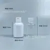 Botella Transparente para Sub-Embotellado 5-300ml Botella con Tapa Flip-Top Botella Exprimidora 500ml Botella para Loción Botella Cosmética Botella Redonda de 1 Litro