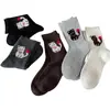 Calcetines Lindos de Gato de Dibujos Animados para Mujer, Calcetines Gruesos Cálidos de Tubo Medio para Otoño e Invierno, Calcetines Holgados Estilo Universitario, Calcetines de Lana Sin Costuras