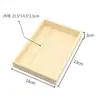 Caja de Madera Rectangular sin Tapa Caja de Madera Organizador de Desorden de Escritorio Caja de Almacenamiento Exhibidor de Supermercado Bandeja de Madera