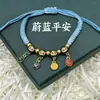 Pulseira de Alta Qualidade Estilo Zongzi 2026 Nova para o Festival do Barco-Dragão, Pulseira de Fio Colorido Estilo Xizang com Pingente de Paz, Corda de Mão Estilo Étnico