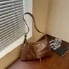 Bolsa tote simples retrô estilo coreano novo modelo 2026 bolsa de ombro para o dia a dia de grande capacidade bolsa de ombro transversal casual