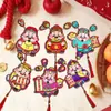 Imán de Refrigerador Magnético 3D Dios de la Riqueza que Mueve las Orejas de Tiktok Colgante Decorativo Festivo de Año Nuevo con Estampado Dorado Venta al por Mayor