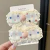 Lindos nuevos accesorios para el cabello para niños 2026, pinzas para el cabello de velcro de dibujos animados de otoño e invierno, dulces y versátiles para niñas, stickers para flequillo