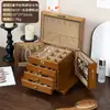 Caja de Joyería de Madera Maciza con Gran Capacidad para Guardar Joyería de Madera Estilo Vintage, Práctica como Regalo de Boda