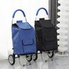 Carrito de compras para personas mayores, ligero, para el hogar, con bolsillo lateral, plegable y pequeño.