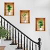 Venta Directa de Comercio Exterior Plantas Artificiales en Maceta Modernas Sencillas y Pegatinas de Flores Entrada de Sala de Estar Escaleras Pegatinas Decorativas Autoadhesivas