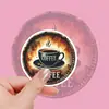 50 pegatinas vintage de café, materiales artísticos de época para diario DIY, decoración impermeable para tazas de agua y cuadernos, venta al por mayor