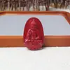 Cristal Vermelho Cinábrio Areia Doze Signos Ano de Nascimento Buda Pingente Alto Teor Cristal Vermelho Cinábrio Areia Oito Divindades Guardiãs Pingente