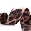Cinta Coreana DIY Adorno para el Cabello Hecho a Mano Lazo Ropa Zapato Flor Sombrero de Copa Material Correa Impresa Correa de Terciopelo Estampado Leopardo 6 Colores