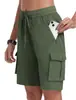 Shorts de Trabajo para Mujer Amazon con Cordón Elástico en la Cintura, Multibolsillos, Algodón Puro, Transpirables, para Exteriores y Uso Diario