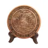 Figuritas personalizadas de doble cara de montaña y mar, con las Cuatro Bestias Divinas y los Ocho Trigramas, para alejar los malos espíritus, atraer la riqueza y decorar entradas, oficinas y hogares durante ceremonias de inauguración de casa o de negocios.