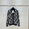 25 Punto de Mohair de Combinación de Colores Jacquard con Letras Nuevas Estilo Universitario de Principios de Primavera Suéter Cardigan de Moda para Hombre y Mujer en stock