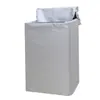 Directamente del fabricante: Funda para lavadora con pulsador de tela Oxford recubierta de plata, funda antipolvo universal para lavadoras Haier y Midea, engrosada