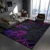 Alfombra de Terciopelo de Cristal Transfronteriza para Sala de Estar, Sofá, Mesa de Café, Manta, Alfombra Decorativa de Sala de Juegos Visual 3D, Manta para Mesita de Noche de Dormitorio