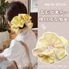 Diadema de lazo de encaje de moda, banda para el cabello extragrande estilo coreano, delicado patrón floral, perfecta para crear un peinado de moño