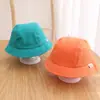 Novo Estilo Chapéu de Pescador para Bebê Cruzamento Primavera e Outono Proteção Solar Chapéu de Bebê Cor Doce Moda Protetor Solar Tendência Chapéu Infantil Atacado