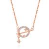 Collar de Planeta de Plata Esterlina S925 para Mujer Estilo Lujo Ligero Cadena Clavícula Diseño Nicho Regalo de Hada Gentil Venta al por Mayor en Vivo