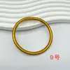 Pulsera de Silicona Brillante Europea y Americana Transfronteriza Nueva Placa Metálica Ligera Color Oro Foil 0.5 Pulsera de Silicona para Mujer