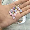 Flor de Cinco Pétalas Desenho Animado Contas Separadas Contas Material de Contas Soltas Contas Separadas Acessórios para Corrente de Celular Liga DIY Acessórios Fofo
