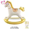 Estilo INS Globo de Papel de Aluminio Caballo Mecedora Dibujos Animados Niño Niña Decoración Escena Primer Cumpleaños Accesorios para Fotos
