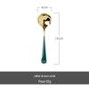 Colher para Uso Doméstico, Aço Inoxidável 304, Estilo Nórdico, Colher de Jantar Infantil, Colher Grande para Sopa, Cabo Longo, Tamanho Grande