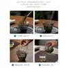 Tazón de Vidrio Baicai de Gama Alta con Cubierta, Tazón para Té Verde, Taza de Té para el Hogar, Tetera Portátil para Juego de Té Kung Fu, Individual