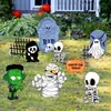 Zkb006 Decoración de Halloween de Dibujos Animados Transfronteriza para Patio, Tablero Hueco con Enchufe para Jardín, Fiesta Festiva al Aire Libre, Enchufe de Tierra