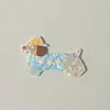 Nuevo Dibujo Animado de Primavera Cachorro Saltando Accesorios Acrílicos Hechos a Mano Material DIY Parche Lindo para Cabeza Venta al por Mayor