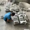 Moldura de janela simples em GRC para vilas autoconstruídas, borda de janela para parede externa sem padrões, componentes decorativos de cimento feitos sob medida