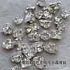Joyería de Circonita de Alta Calidad, Decoraciones Apiladas de Diamantes para Uñas, Diamantes Irregulares Deslumbrantes con Forma de Cubo de Azúcar Transparente para Decoración de Uñas