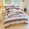 Cama de vento simples quatro peças lixamento colcha capa dormitório estudantil três peças algodão lavado à água lençol pele-friendly colcha capa atacado