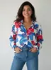 Camisas de Comercio Exterior para Mujer 2026 Camisas Estampadas de Manga Larga Blusas Sueltas Ropa de Abrigo Casual Versátil de Moda para Primavera para Mujer
