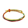 Regalo de Bendición con Hilo y Cordón de Cinco Colores del Festival del Bote del Dragón, Pulsera Tejida a Mano de Estilo Étnico para Adultos y Niños