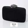 Bolsos de Noche de Alta Gama Europeos y Americanos Más Vendidos, Carteras de Terciopelo Elegantes para Mujer, Bolsos de Cadena para Vestido de Fiesta, Fabricante