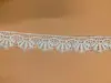 Accesorios de Vestir Vestido Bordado a una Cara Seda de Leche Encaje Soluble en Agua Adorno de Encaje Encaje Blanco de Manga Corta