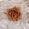 Tecido de seda Canto Rosa Cabeça de Flor Média Flor Artificial Decoração Interna Salão de Casamento Flor Decorativa Flor Artificial Adereços de Tiro